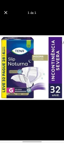 Fralda Geriátrica Noturna Tena com 32 unidades
