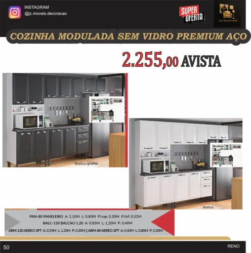 COZINHA EM AÇO MODULADA PREMIUM