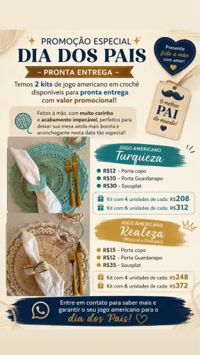 Sousplat/ jogo americano