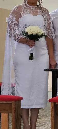 Vestido de casamento/Branco/Social/Mide