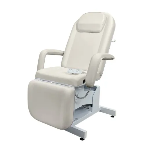 Maca elétrica 3 posições com controle e pedal. Ajuste de altura/encosto/pés