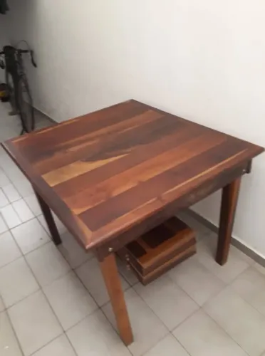 Mesa Rústica em Madeira Maciça Imbuia com 12 Cadeiras - 3,20m x 0,95m