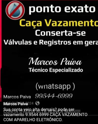 Caça vazamento gama e entorno
