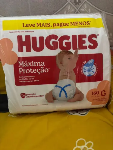 Fraldas g  não dar mais no meu filho Huggies 150 , Pampers 100 menor valor 