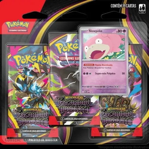 Blister Triplo Pokémon - Escuridão Absoluta  Garanta o seu Blister Triplo da coleção