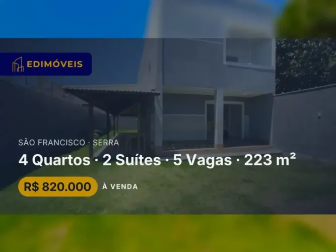 São Francisco| Casa nova 4 quartos com área gourmet e jardim planejado