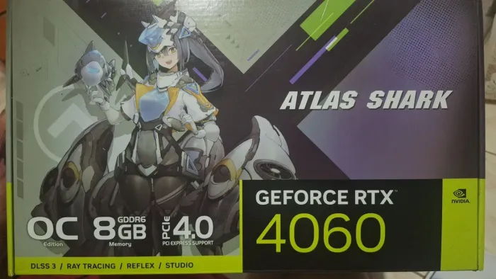 GE FORCE RTX 4060 | 8GB GDDR6 | OC EDITION | ATLAS SHARK