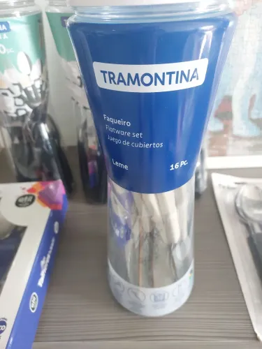 Faqueiros tramontina e filandek novos em aço inox 