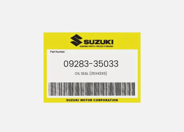 Retentor de óleo original Suzuki (35X43X5) - 09283-35033