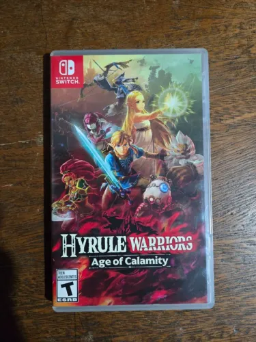 Cartucho Nintendo Switch Zelda Hyrule Warriors Age of Calamity na caixa ótimo estado