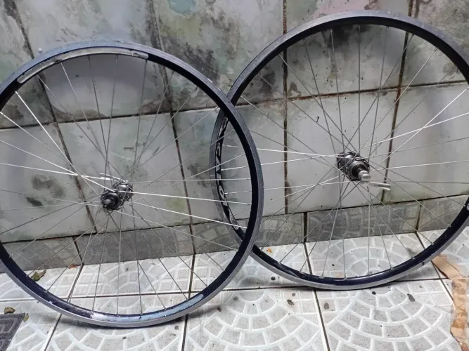 Rodas de bicicleta speed.