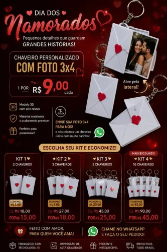 Chaveiros Dia dos Namorados