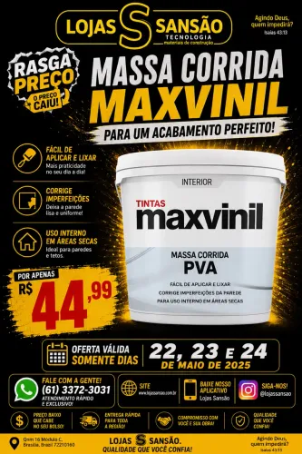 Massa corrida Maxvinil BALDE 