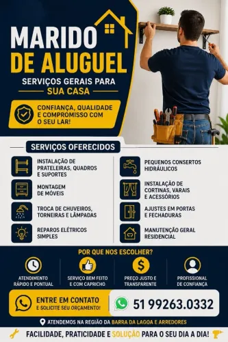  MARIDO DE ALUGUEL | SERVIÇOS RESIDENCIAIS