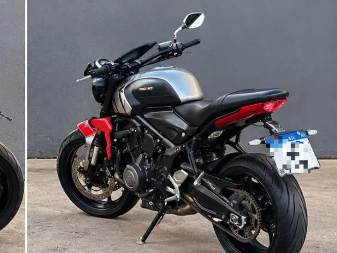 Moto Trident 660 linda, revisada e pronta para rodar.