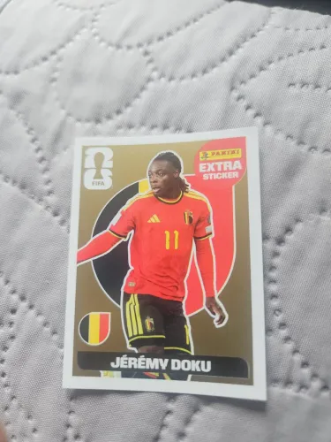 Extra Sticker Jérémy Doku Gold 2026