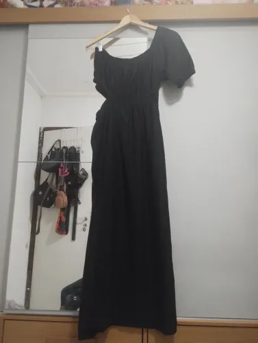 Vestido em cambraia de malha 
