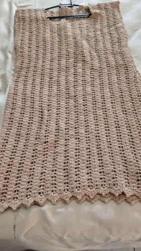 Vestido de Crochê Curto Tamanho 42/44