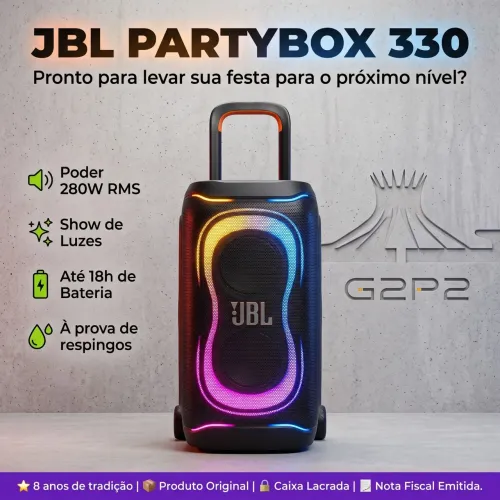 JBL PARTYBOX 330 | Original - Lacrada - Garantia 1 ano