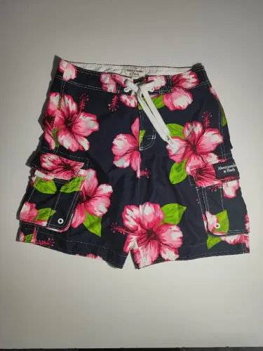 Bermuda Cargo Abercrombie & Fitch Vintage Y2K Floral Hibisco - Tam L/G