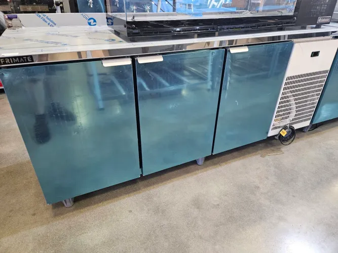 balcão condimenteiro refrigerado inox 2m