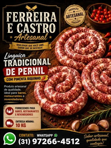 Linguiça caseira artesanal