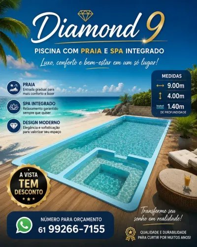 Piscina de fibra de 9 metros ?