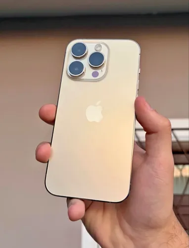 iPhone 14 Pro Max dourado 128gb