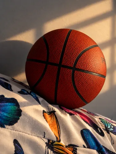 Bola de basquete usada mas muito boa pra jogar