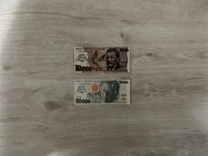 Coleção Dinheirinho Mabel 02 Unidades Dez Mil Cruzeiros e Cinquenta Mil Cruzeiros