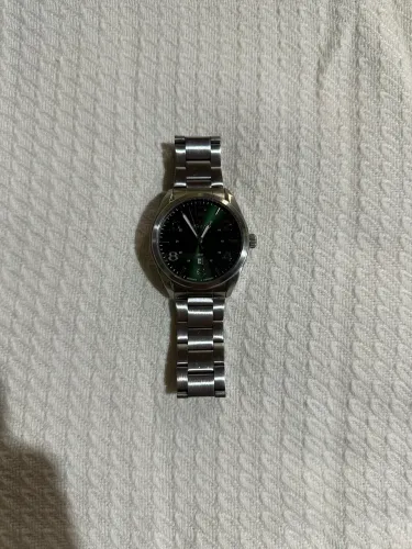 Relógio Masculino Technos Militar Prata com Fundo Verde - Modelo 2115MTA