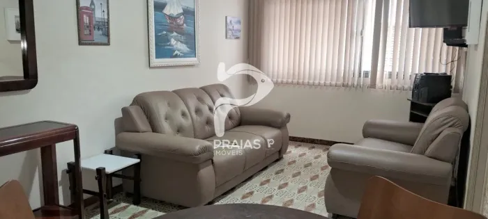 Apartamento mobiliado, 1 dormitório, Enseada, Guarujá