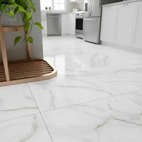 Piso Vinílico Autocolante Mármore Branco - Pronta Entrega