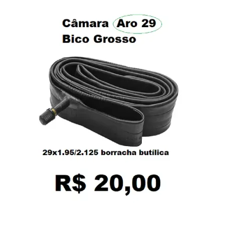 Camara Ar Aro 29 Bico Grosso Bike Novo Original