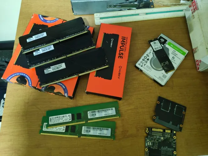 Lote 56gb ddr4, 1,2tb SSD nvme/sata, HD 2TB