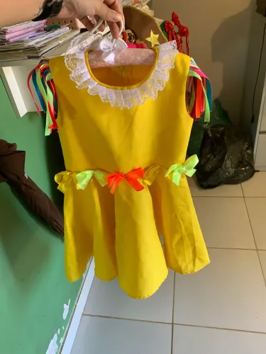 Vestido Infantil amarelo