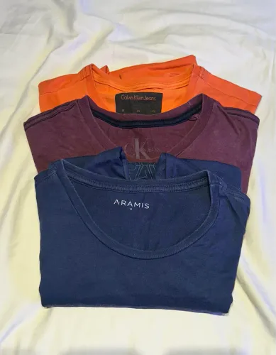 Kit 3 camisas (2 Calvin Klein e 1 aramis)
