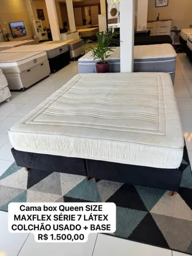 Cama Box Queen SIZE MAXFLEX SÉRIE 7 LÁTEX - ENTREGO 