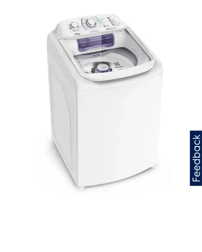 Máquina de Lavar Electrolux 12kg Branca Turbo Economia Silenciosa com Cesto Inox