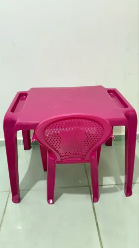 Jogo de mesa infantil Rosa - Tramontina  