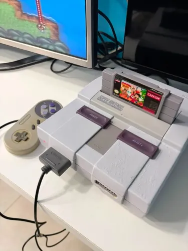 Super Nintendo a venda usado revisado, carcacinha pintada mais rodando 100%
