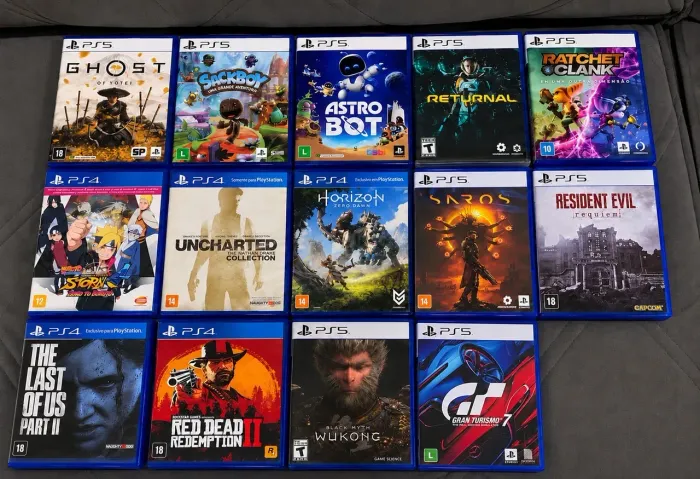 Jogos ps5 e ps4