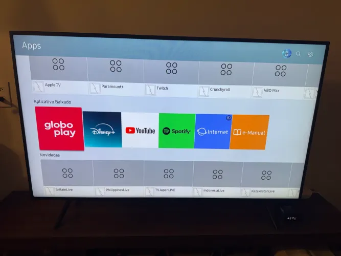 TV Samsung Smart TV LED 55" 4K Ultra HD - Modelo UN55RU7100