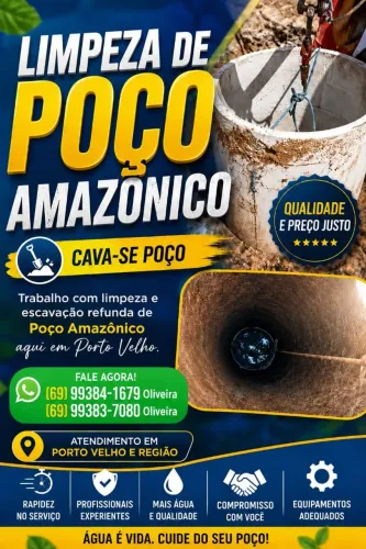 Poços manuais boca larga
