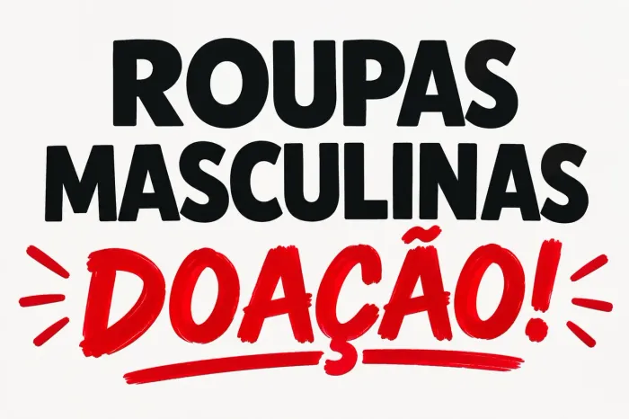ROUPAS MASCULINA DOAÇÃO