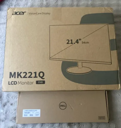Monitor Acer 21,4 Led Ips Mk221q Bi Preto 100hz