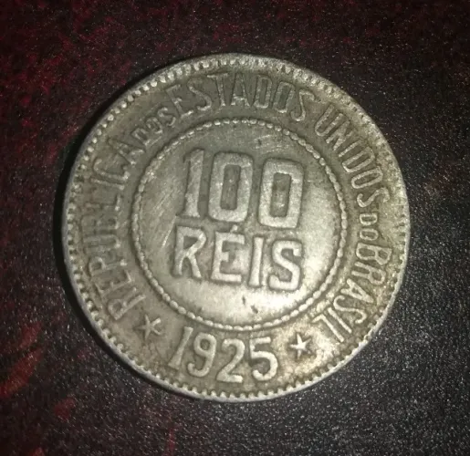 Moeda 100 réis 1925