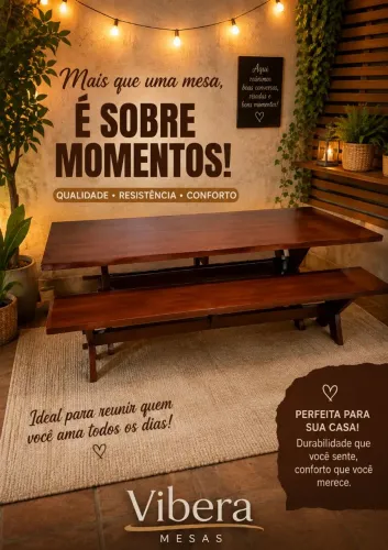 MESAS COM BANCOS