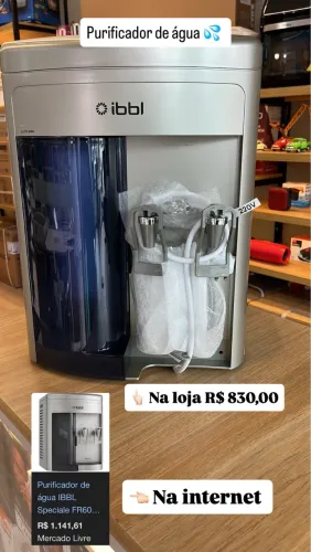 Purificador de Água IBBL Speciale FR600 Novo | Branco e Prata | 220V | 18x no Cartão