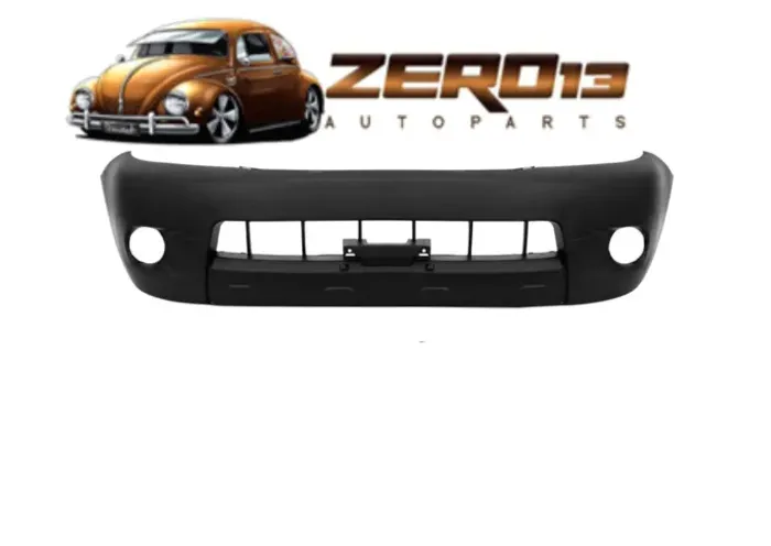 Para-choque Dianteiro Toyota Hilux 2005 2006 2007 2008 c/Furo p/Milha Preto Liso